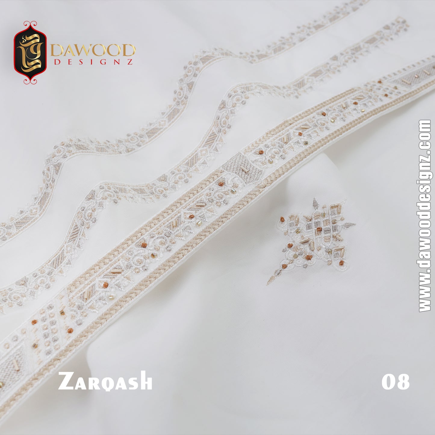 Zarqash Embroidered Cotton