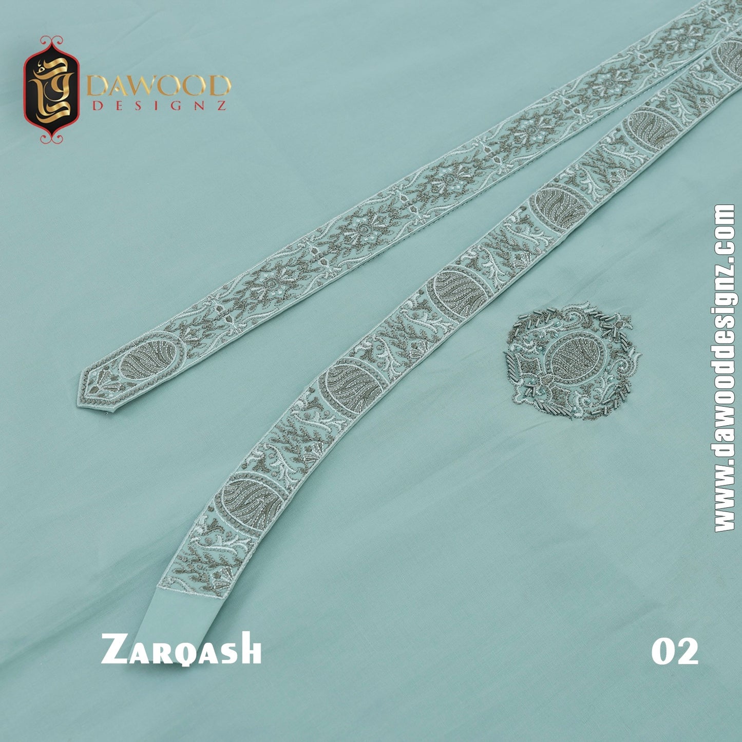 Zarqash Embroidered Cotton
