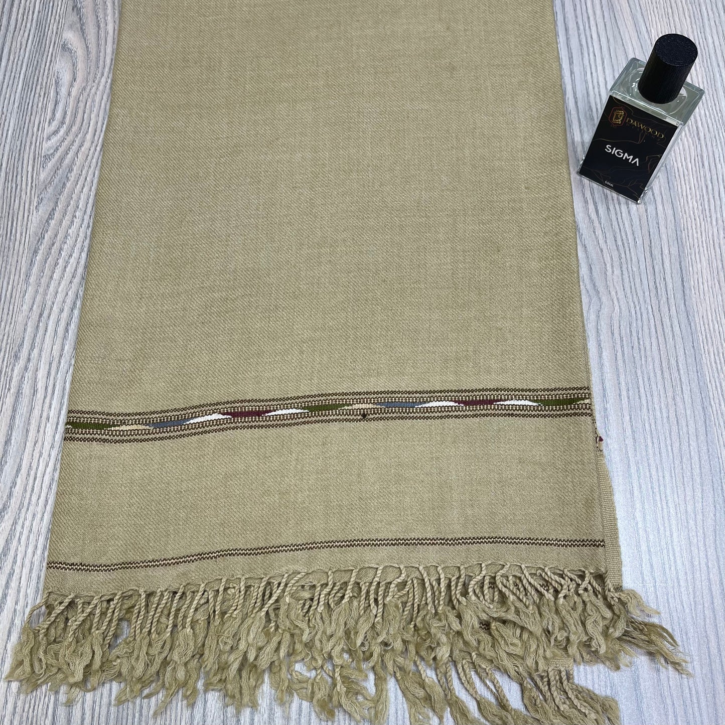 Wool Shawl Khaki/Skin Color