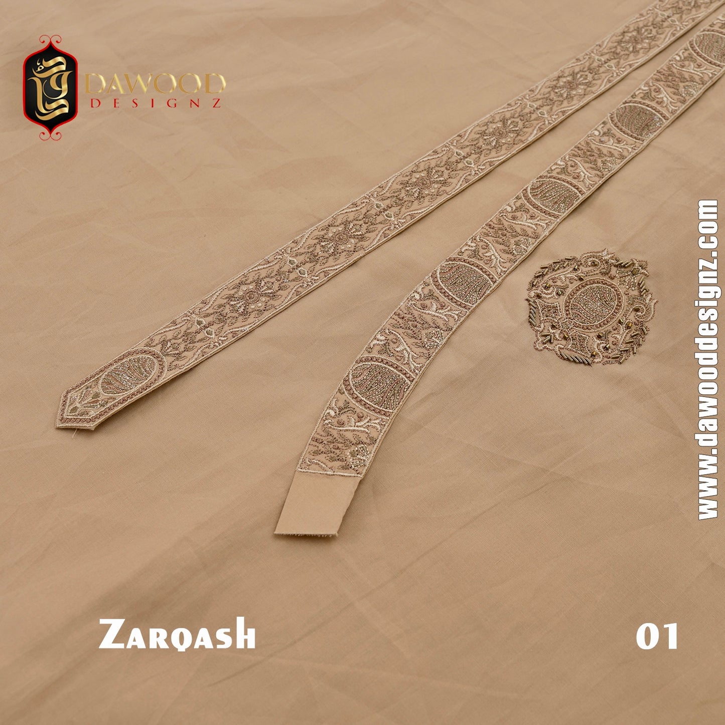 Zarqash Embroidered Cotton
