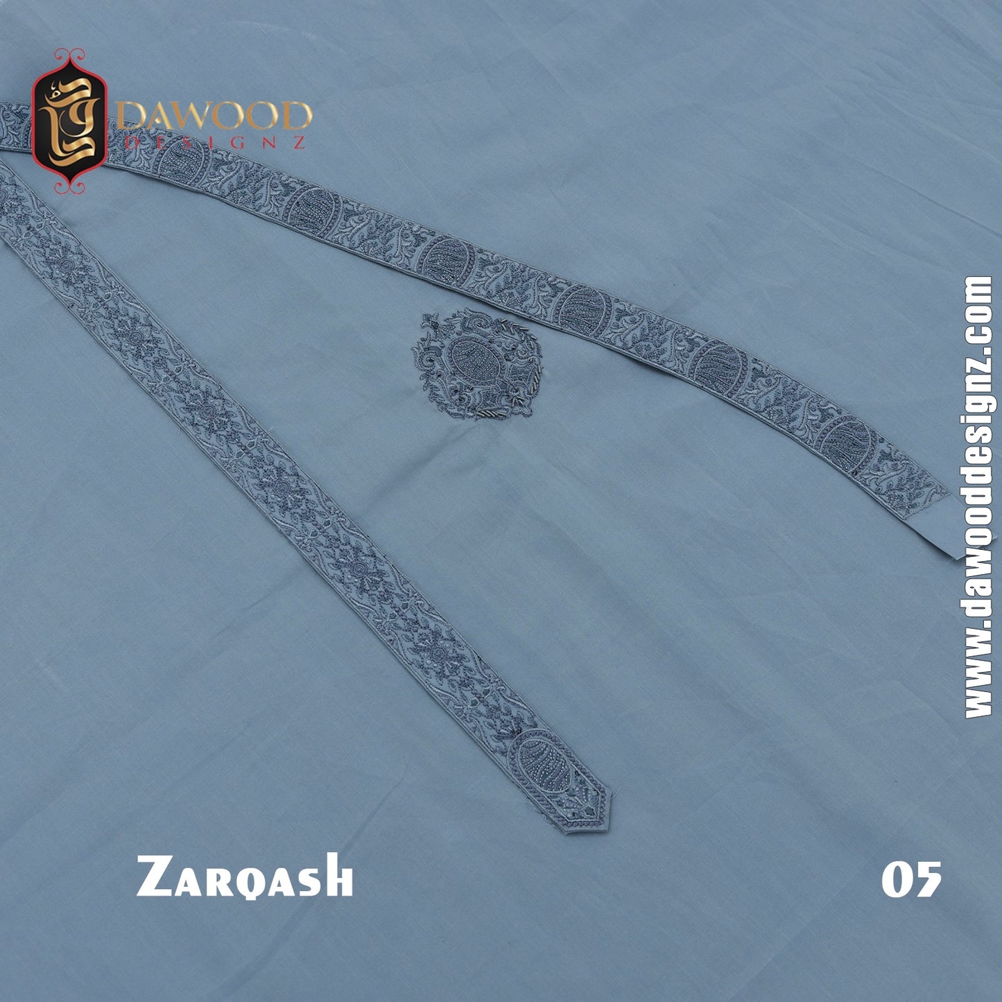 Zarqash Embroidered Cotton