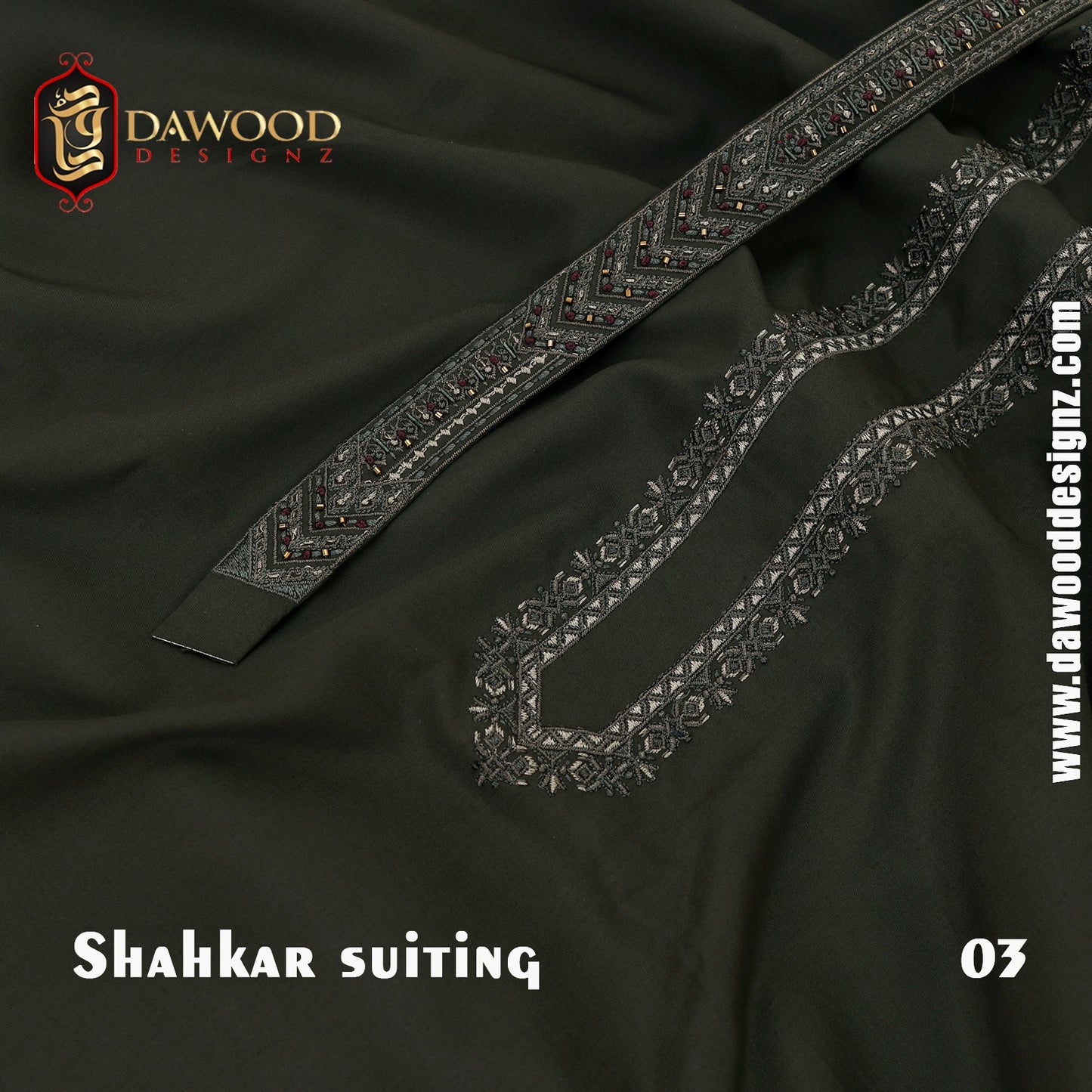 Shahkar Suiting (Summers Embroidered Wash Wear) D#2
