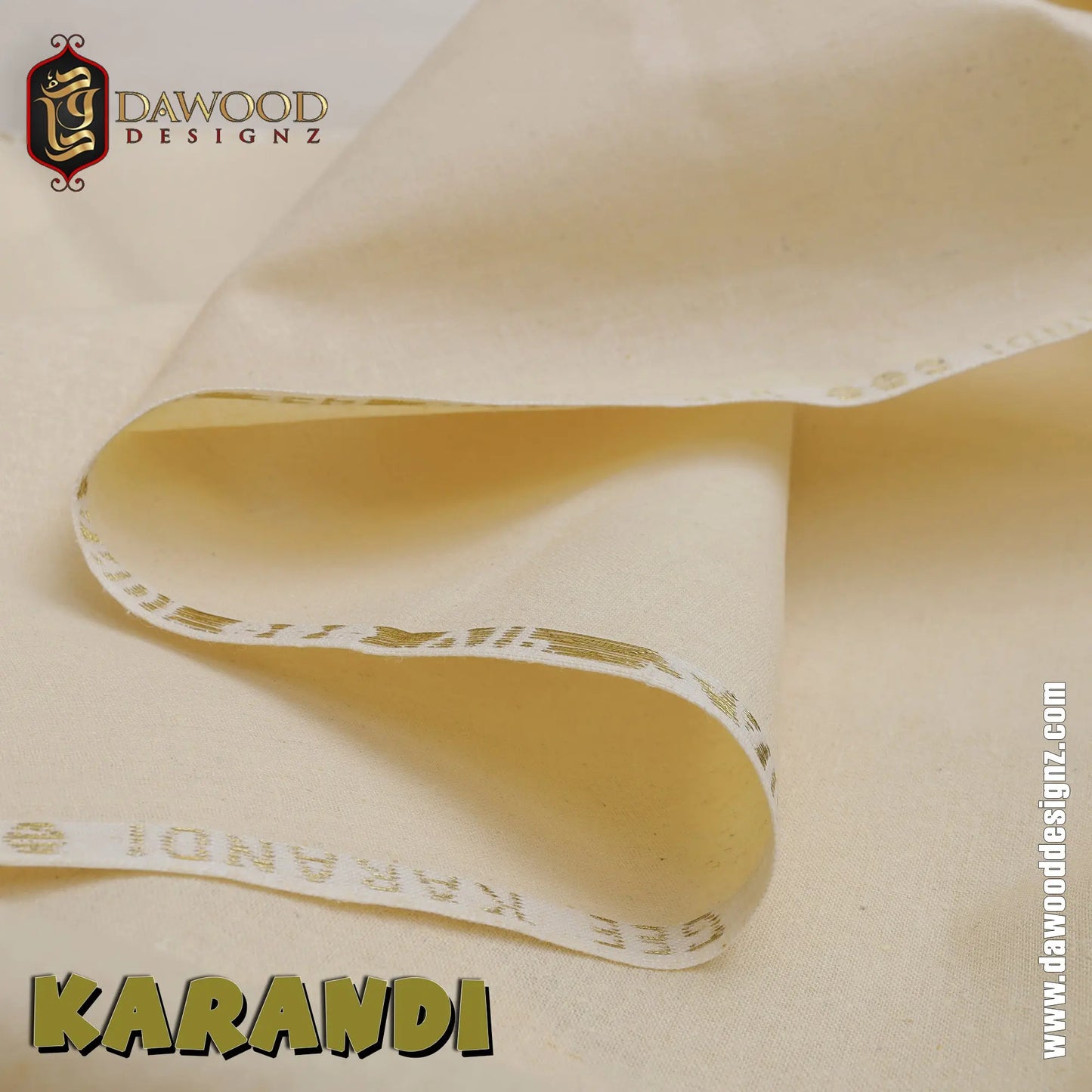 Original karandi Cream Color DawoodDesignzinternational