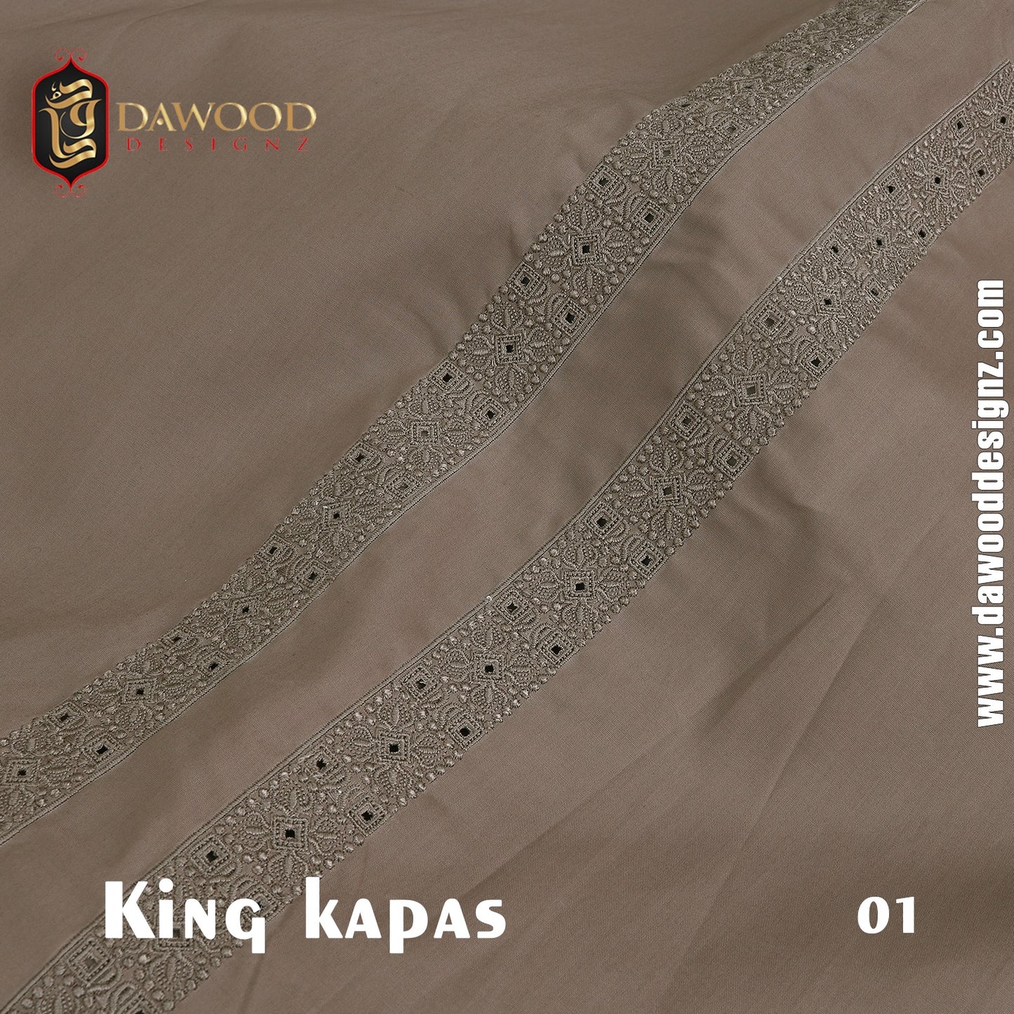 King Kapas Embroidered Cotton