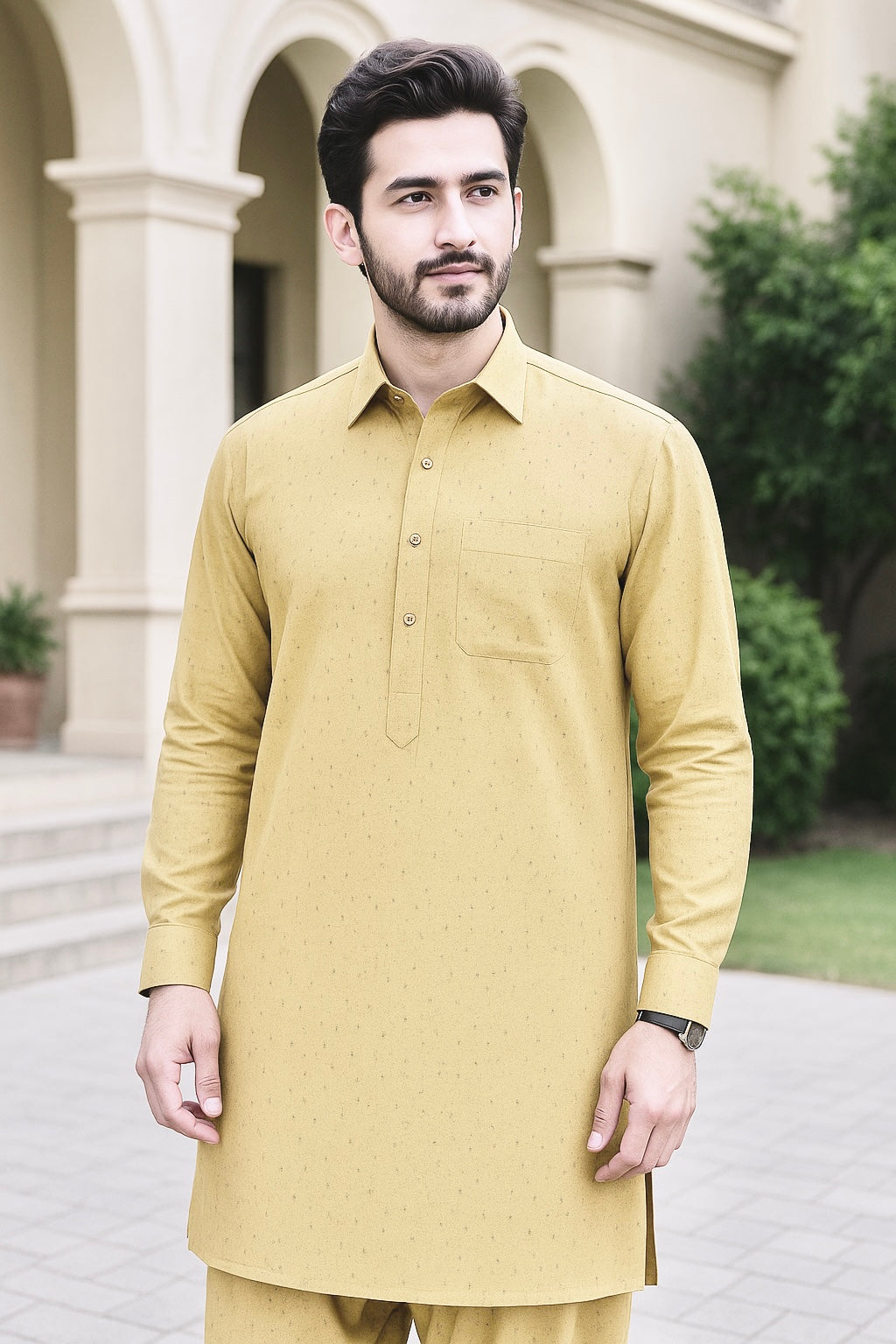 Original Danedar karandi Cream Color
