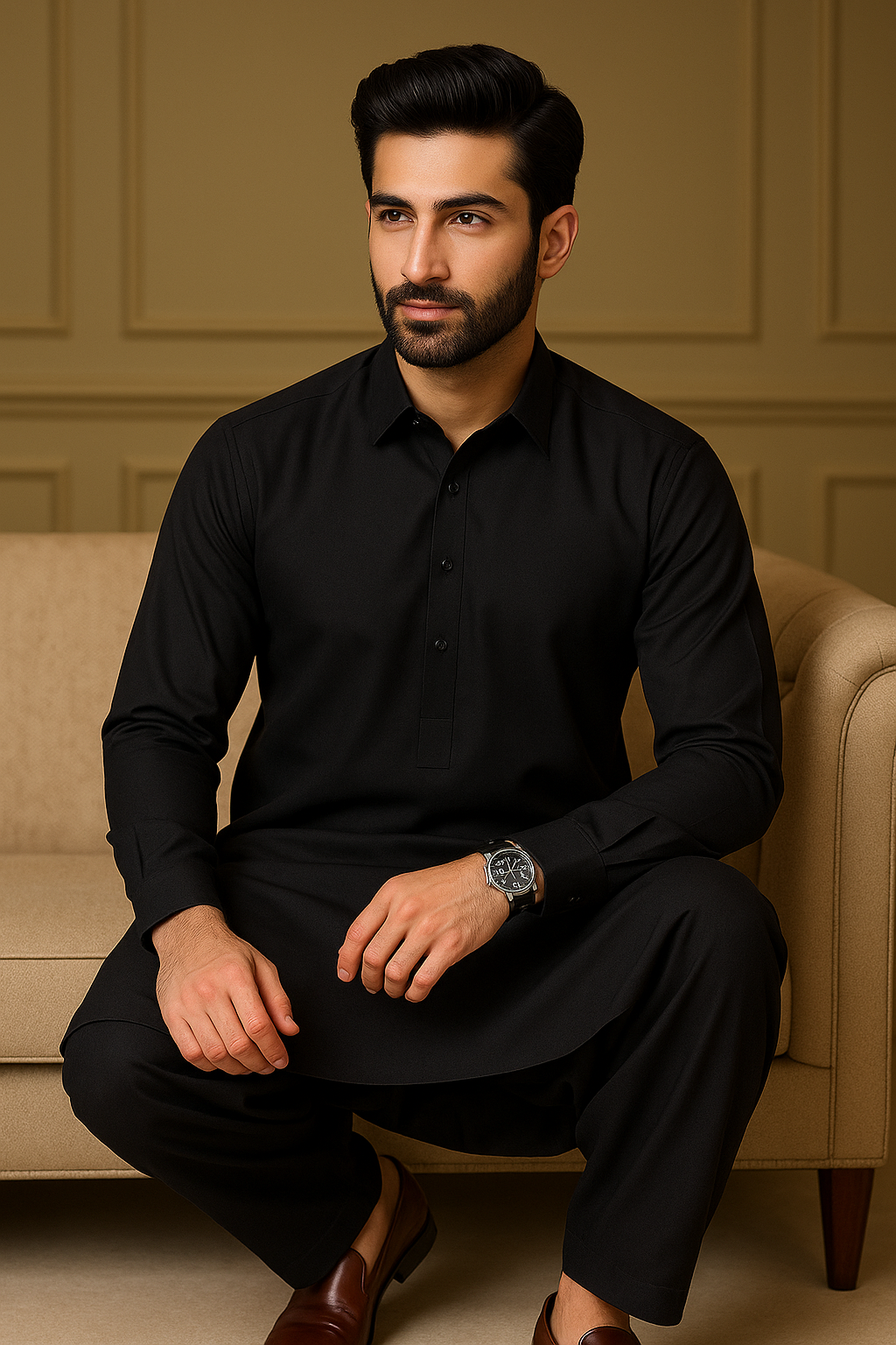 Zain G Blue Water (Medium Weight)-Black