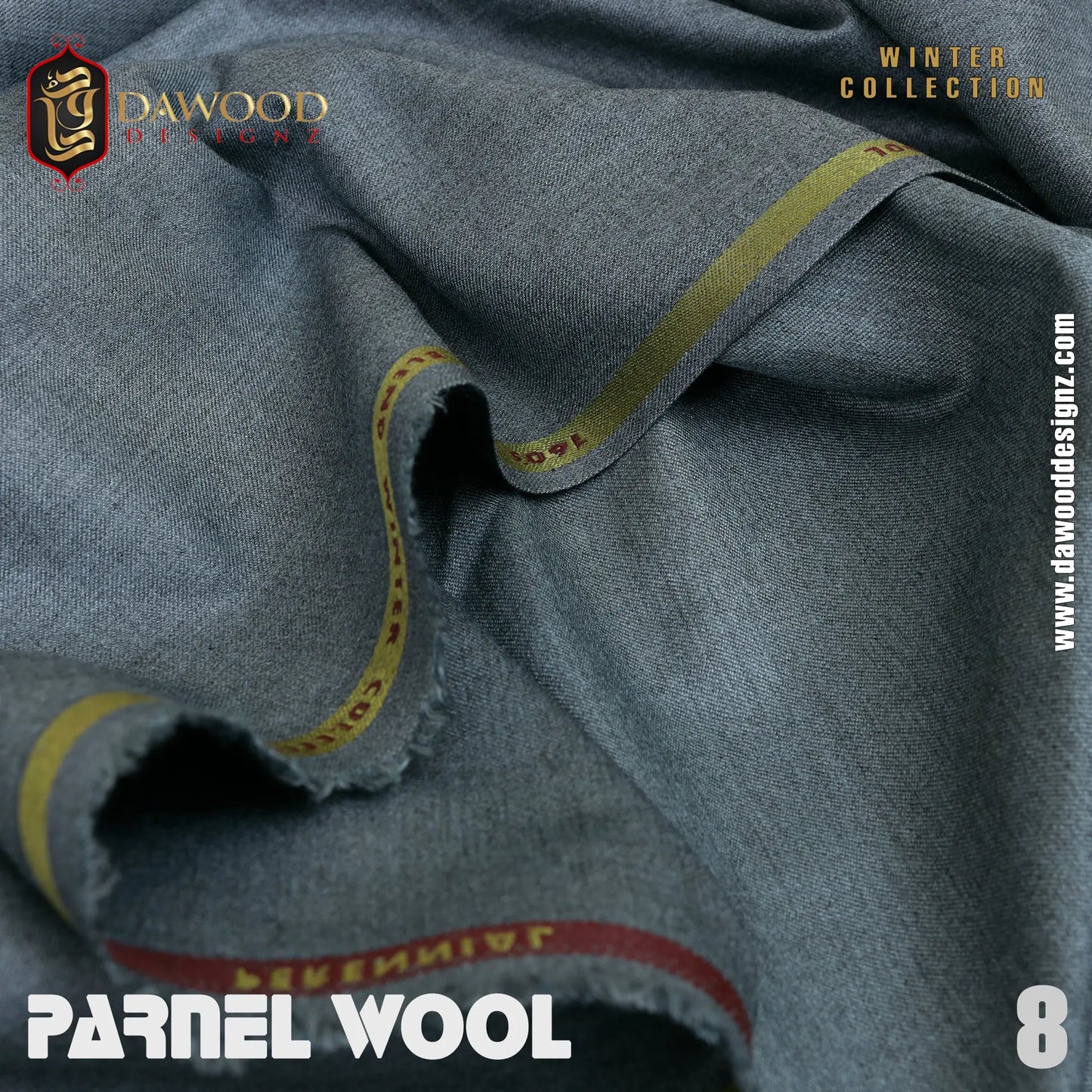 Parnel Wool 08 Grey DawoodDesignzinternational