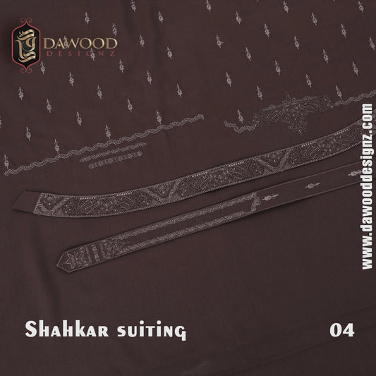 Shahkar Suiting (Summers Embroidered Wash Wear)