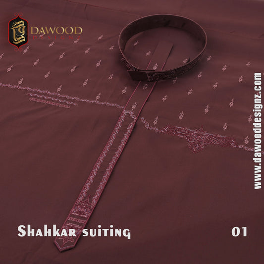 Shahkar Suiting (Summers Embroidered Wash Wear)