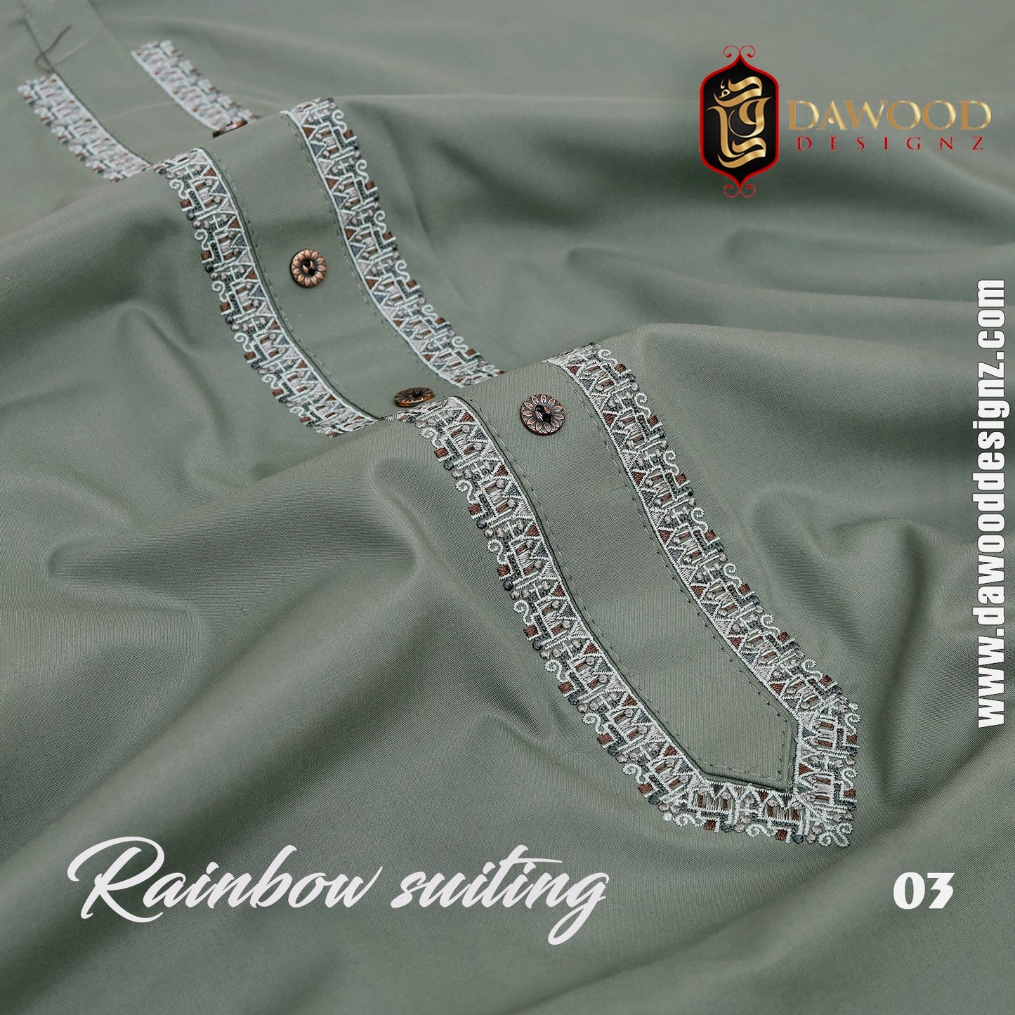 Rainbow Embroidered Wash Wear (Four Season)