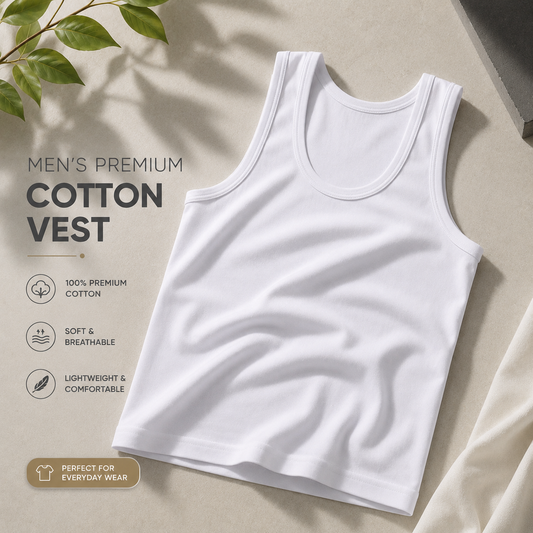 Men's Premium Cotton Vests Sleeveless