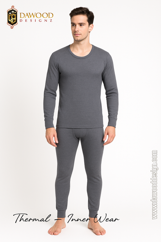Warmer Woolen-Men Thermal Inner Wear Grey Color