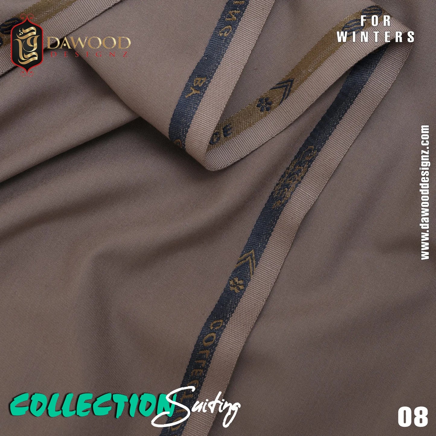 Collection Suiting 08 Khaki DawoodDesignzinternational