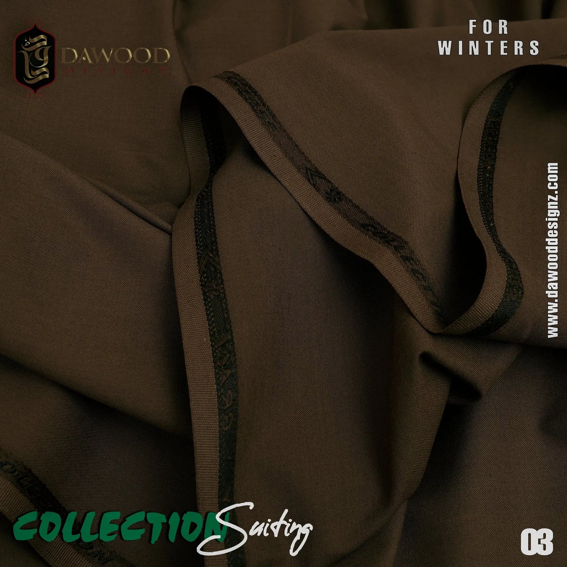 Collection Suiting 03 Golden Brown DawoodDesignzinternational