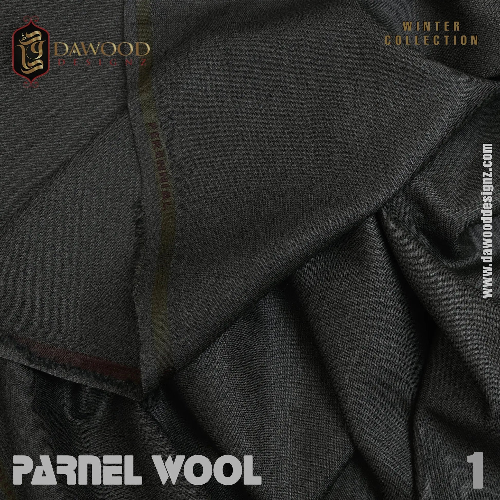 Parnel Wool 01 Greenish Grey DawoodDesignzinternational