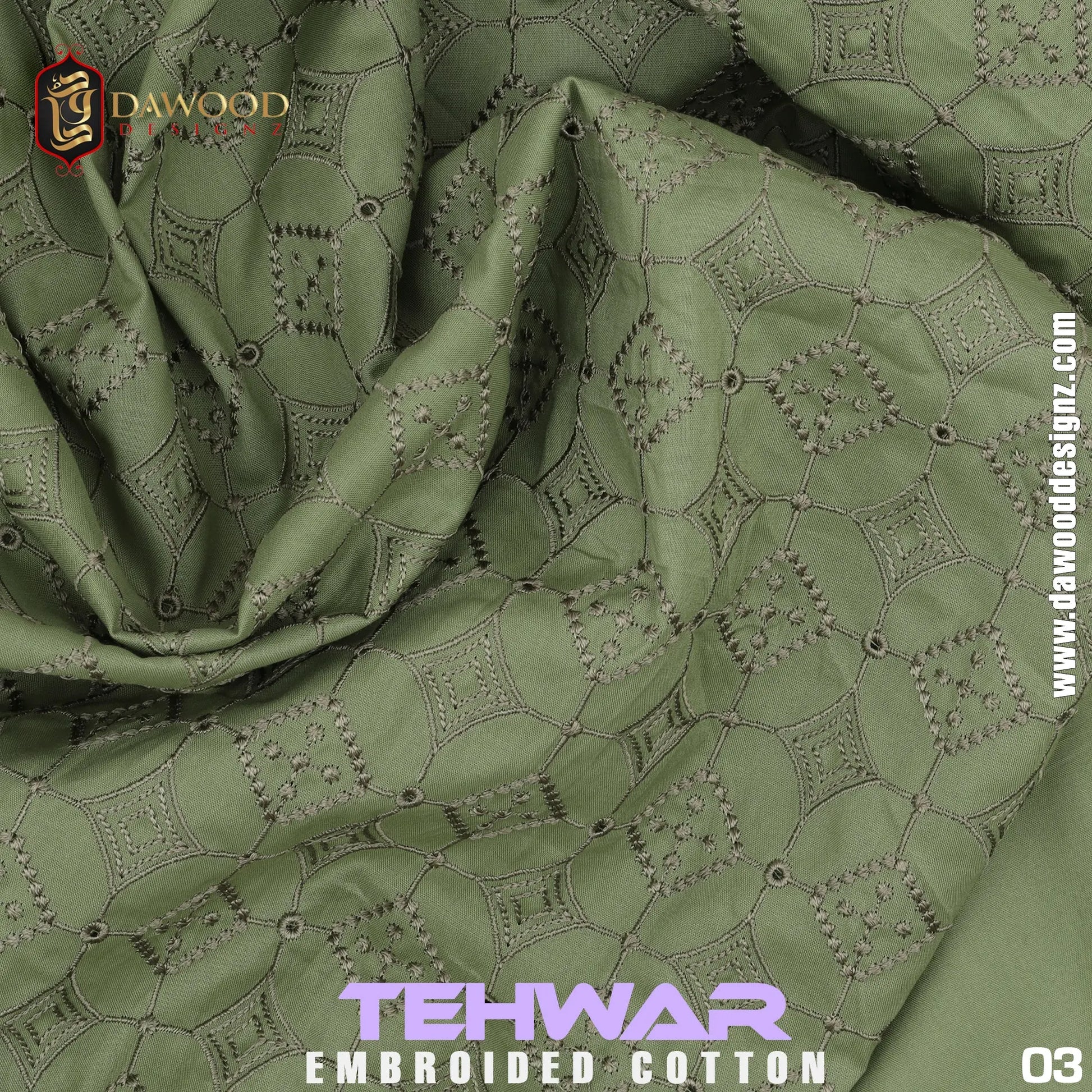 Tehwar Cotton Embroidery DawoodDesignzinternational