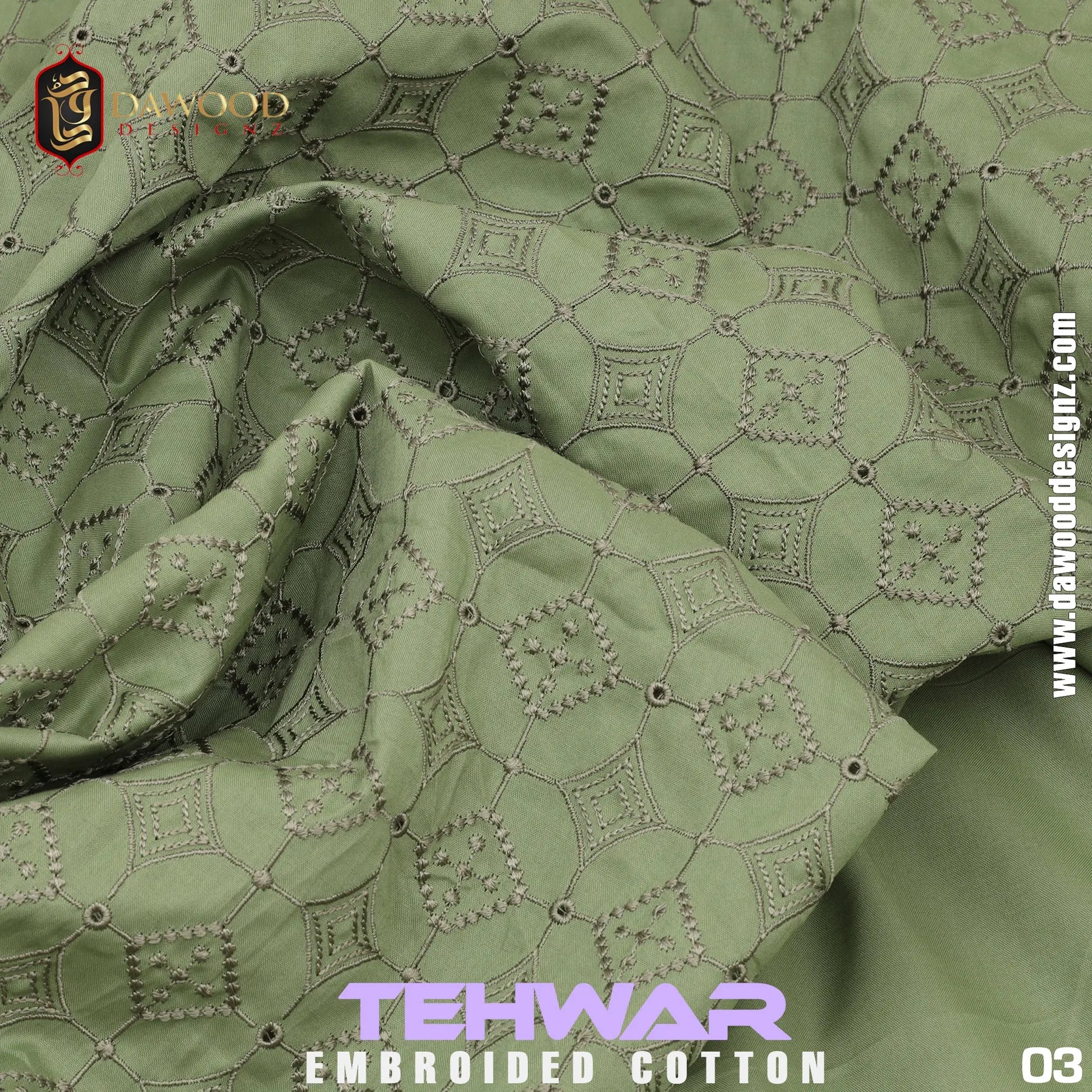 Tehwar Cotton Embroidery DawoodDesignzinternational