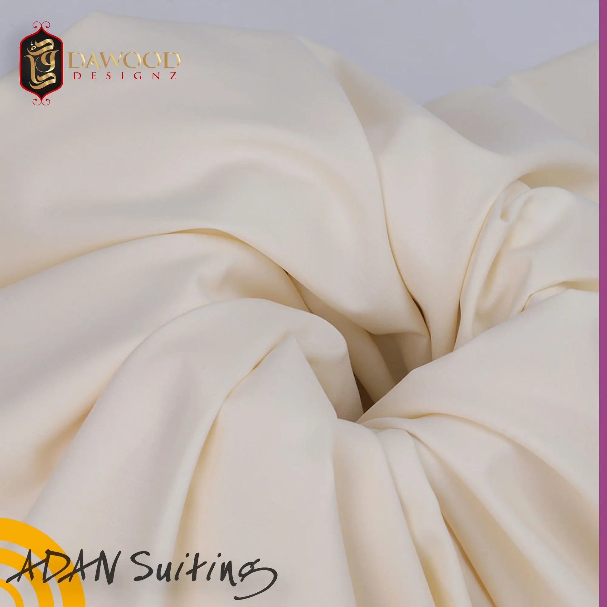 Adan Suiting Cream DawoodDesignzinternational