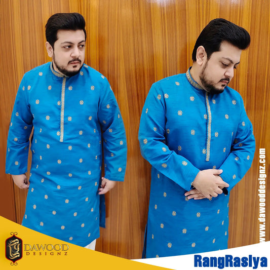 Rang Rasiya- Unstitch Fully Embroidered Wedding Collection For Men DawoodDesignzinternational